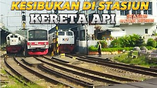 STASIUN KERETA INI PADAT PENUMPANG DIKALA ARUS MUDIK IDUL FITRI@KERETAAPI205