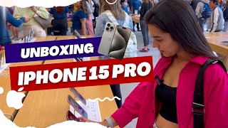 IPHONE 15  | unboxing e tour pela loja no lançamento em San Francisco CA