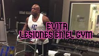 EVITAR LESIONARTE EN EL GYM