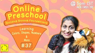 Preschoolers Live Session #37 | Learn Counting, Music & Fun | Live Streaming for Kids