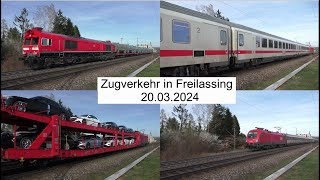 Zugverkehr in Freilassing am 20.03.2024 - Full HD