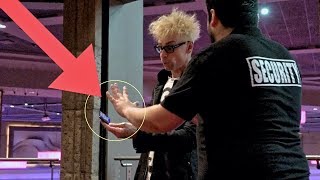 ANGRY SECURITY GUARD KICKED ME OUT!!! (NEVER FILM IN A CASINO!) - Magic Prank