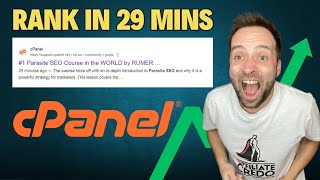 ✔️Rank #1 in 29 Minutes with CPANEL.net! Parasite SEO Trick🔥