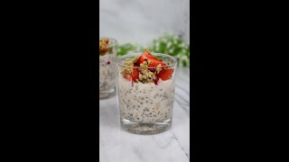 Basic Overnight Oats with Chia Seeds Recipe #Shorts #MyYouTubeRecipe