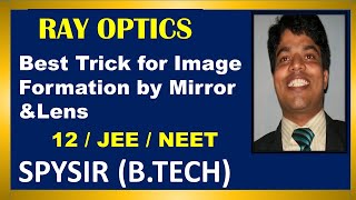 Ray Optics Image Formation by Concave Mirror & Convex lens for Different Position of Object JEE/NEET