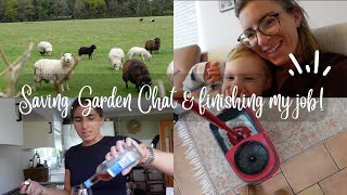 SAVING, GARDEN CHAT & FINISHING MY JOB | 2 DAY VLOG!