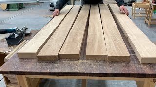 Korean Oak Table Build #Woodworking