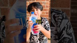 Trying FIJI water 💧 for the first time #shorts