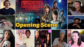 Stranger Things Opening Scene Mashup Reaction