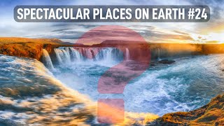 Spectacular places on earth #24 - Godafoss Waterfall #shorts