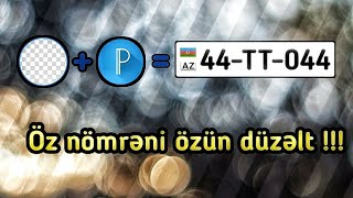 (RCD) - Maşın nömrəsi necə düzəldilir? (Çox sadə) | photoshopla maşın nömrəsi düzəltmək | #MONTAJ