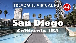 Treadmill Virtual Run 44: San Diego, California, USA