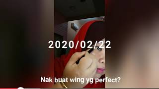 Cara lukis wing pada mata