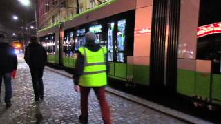 Testy Solarisa Tramino na ulicach Olsztyna (20 listopada 2015)