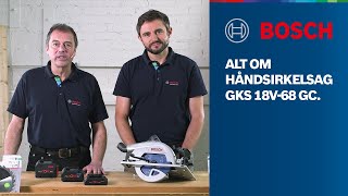 Alt om Bosch Professional GKS 18V-68 GC BITURBO Brushless håndsirkelsag