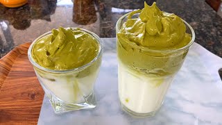 Dalgona Matcha Recipe | How to Make Whipped Matcha | Cách Làm Trà Xanh Dalgona Matcha