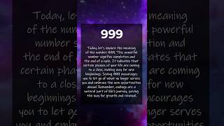 Angel Number 999 Meaning     #angelnumber #angelnumbermeaning #999 #999meaning