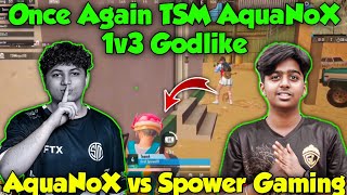 Once Again TSM AquaNoX 1v3 Clutch Against Godlike | TSM AquaNoX vs Spower Gaming