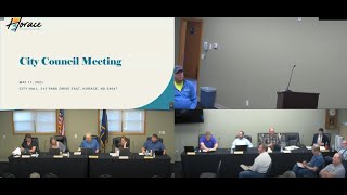 May 17, 2021 Horace City Council Meeting, Part 1