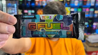 G FUEL Tetris I-Tetrimino (Pineapple Passion Fruit) Review And Taste Test!