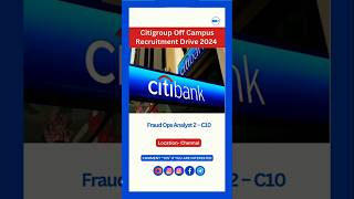 Citibank Fraud OPS Analyst jobs, Chennai, #Shorts