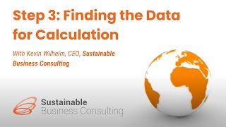 GHG Inventory Step 3: Finding the Data for Calculation