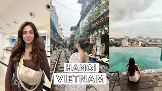 TWO DAYS OF TRAVEL TO HANOI VIETNAM | STREET FOOD AND HANOI TRAIN STREET AND