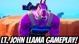 *NEW* LT. JOHN LLAMA SKIN + LIL' MONSTER EMOTE GAMEPLAY! - Fortnite Battle Royale