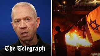 Israeli protests erupt after Netanyahu fires defence minister Gallant