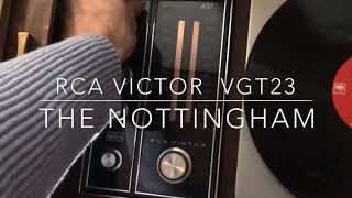 on eBay  - RCA Victor VGT23 “The Nottingham” - New Vista Solid State Stereo Console Record Player