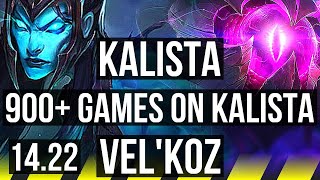 KALISTA & Bard vs VEL'KOZ & Neeko (ADC) | 6/1/5, 900+ games | KR Master | 14.22