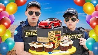 Pesta Ulang Tahun Jason dan Alex! Kue Porsche Detektif yang Menarik | Cerita Lucu