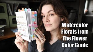 Random Watercolor Floral from Flower Color Guide