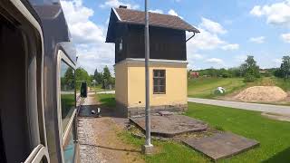 Fahrt mit Waldviertelbahn (Weitra Bhf. - Gmünd (NÖ) Bhf.)