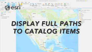 Display Full Paths to Catalog Items in ArcGIS Pro