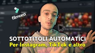 Come creare SOTTOTITOLI AUTOMATICI per i tuoi VIDEO con Filmora