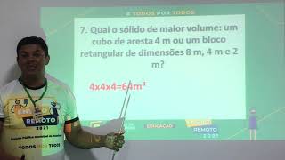 Matemática - aula 3 e 4 - 6º ano -  (29/11 a 03/12) - medidas de volume