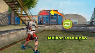 melhor resolução e sensi para second screen free fire