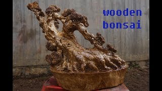 Master Of chainsaw, Tree Hanger Project, Awsome Skill  Bonsai Tree Wood Carving Demonstration