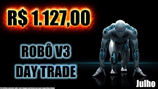 Robô Investidor Metatrader - V3 Day Trade - Mini Índice - Julho 2020 - R$ 1.127,00