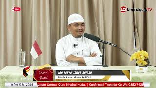 🔴 [ LIVE ] 200 Tanya Jawab Aqidah Islam bag. Soal 50 | Ustadz Abdurrahman Ad-Dify.Lc