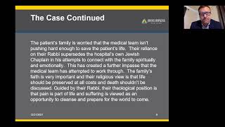 Ethics for Lunch: The Role of Faith Leaders in Decision Making of Terminal Ill (12/21/21)