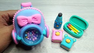 Kawaii School Supplies Clay Art | Diy Works