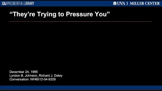 "They're Trying to Pressure You"