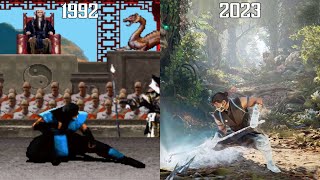 Sub-Zero "Ice Slide" Evolution - Mortal Kombat 1-12 (1992-2023) 4K