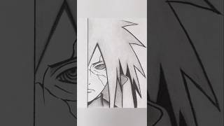 How to draw Madara Uchiha step by step | Anime drawing tutorial for beginners pencil | Anime drawing