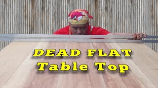 How to Joint a Flat Table Top