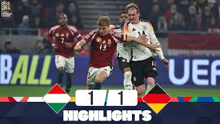 Ungarn Deutschland | 1:1 | Zusammenfassung | UEFA Nations League League 2024-25 | deutschland ungarn