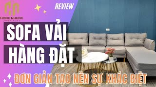 Sofa góc chất liệu vải | Đơn giản tạo nên sự khác biệt | Nội thất phòng khách gia đình