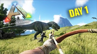 First Day in ARK Survival Evolved - #1